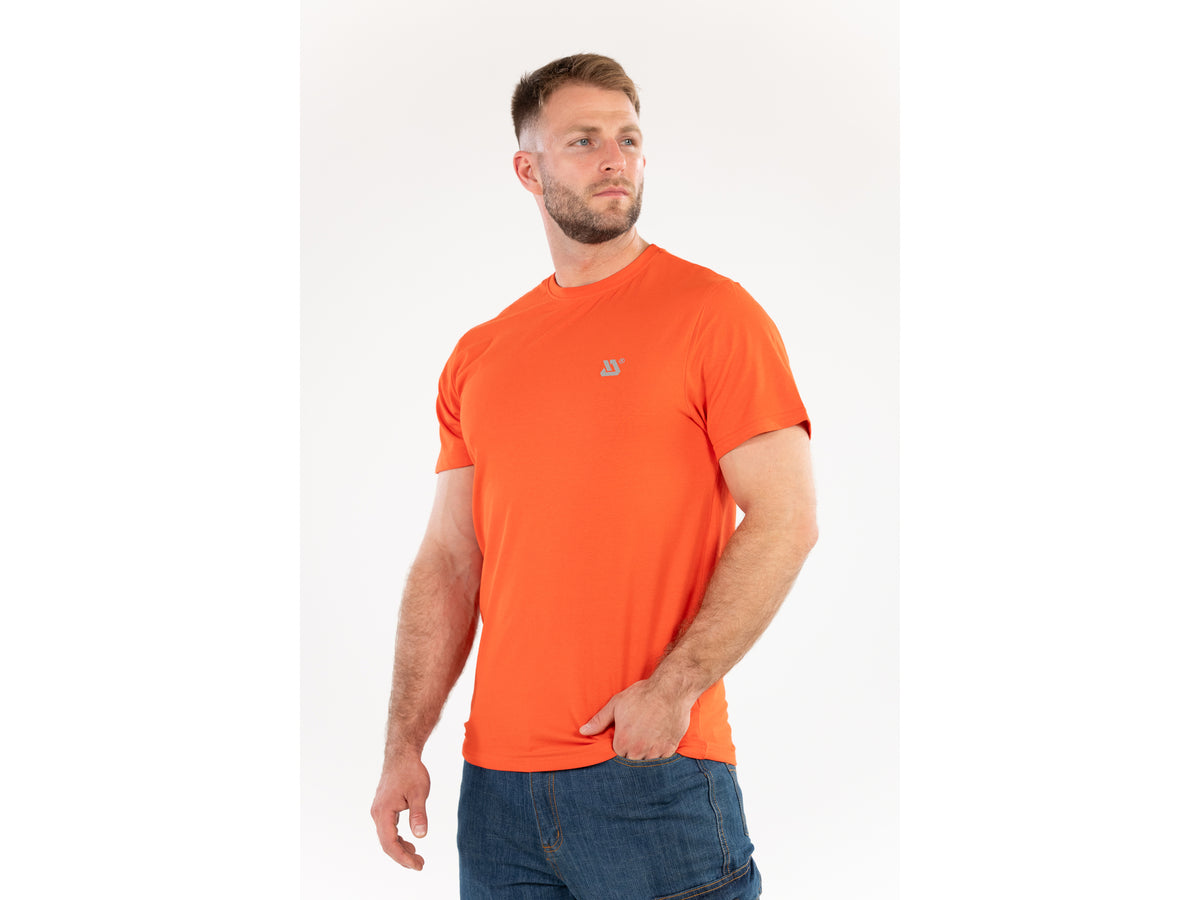 T-Shirt Tall Series Oranje Met Elastaan Maat. L