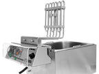 Dubbele Vrijstaande Elektrische Friteuse Met Kast 2X11,5L