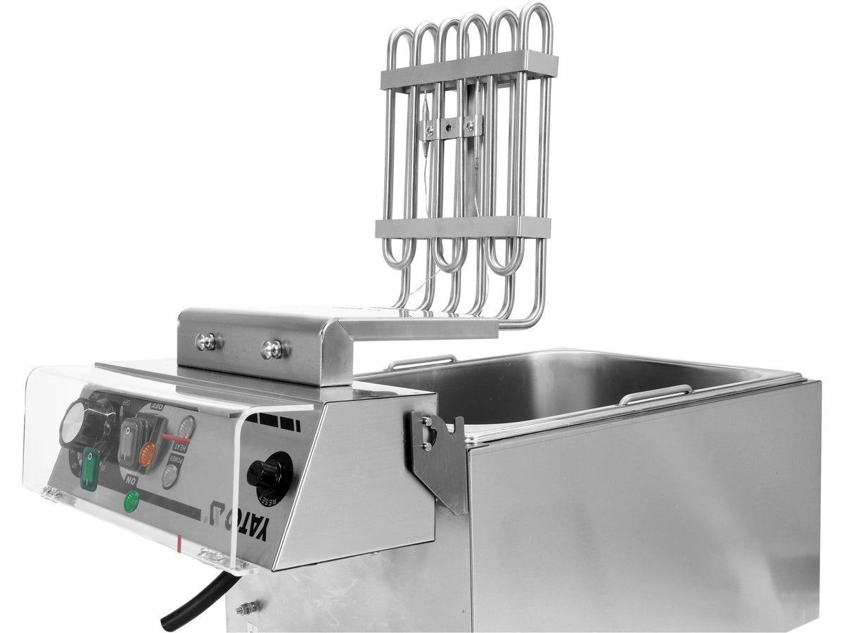 Dubbele Vrijstaande Elektrische Friteuse Met Kast 2X11,5L
