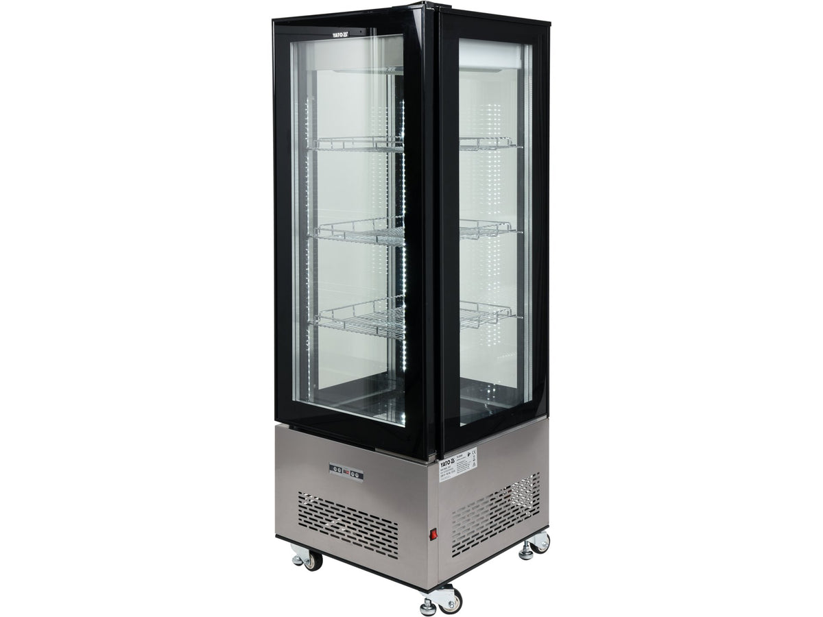 Koelkastdisplay 400L 65X65X190 Zwart
