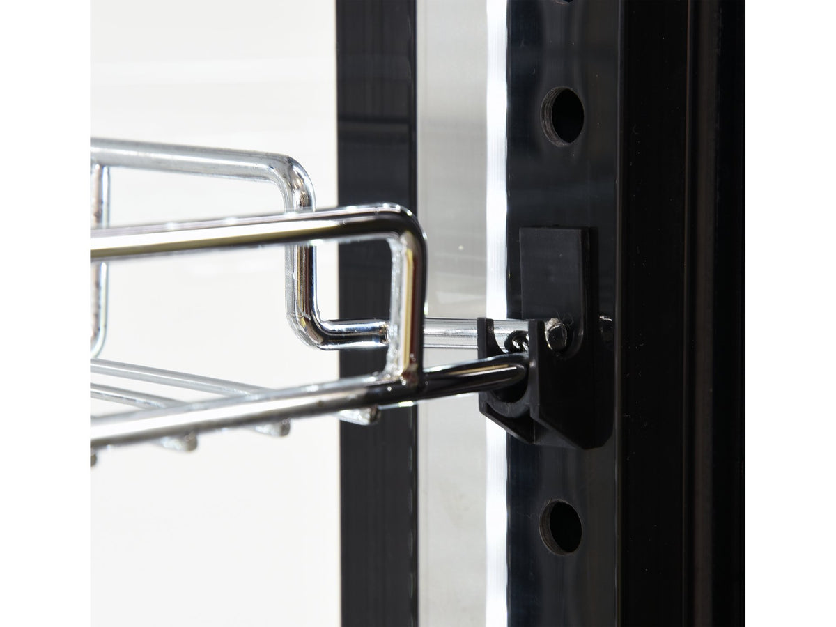 Koelkastdisplay 400L 65X65X190 Zwart