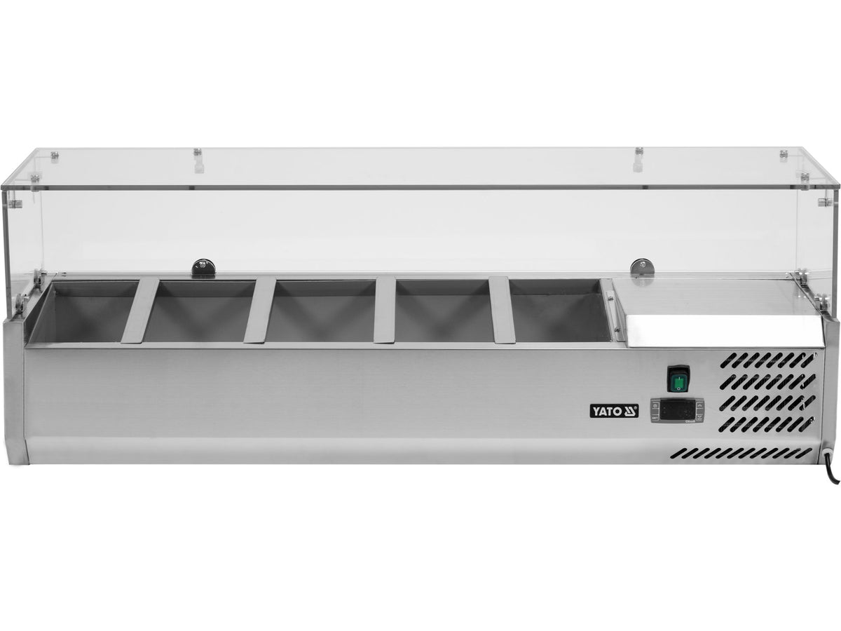 BOVENKOELKAST vitrinekast 5X1/4 GN