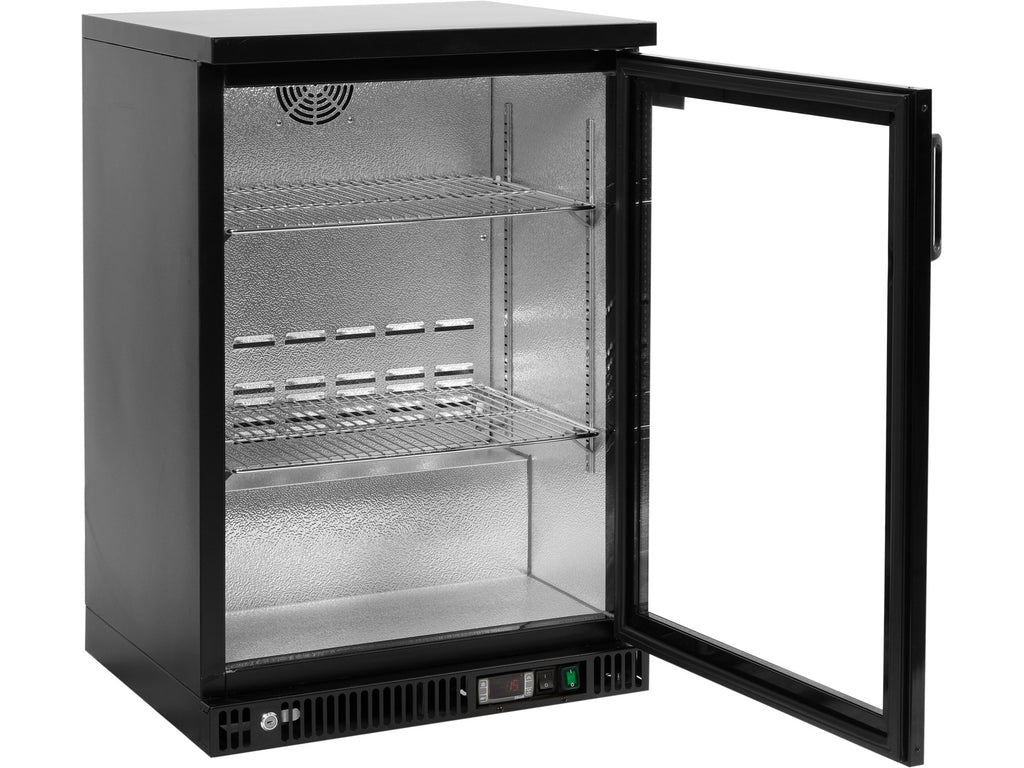 Koeldisplay Voor Flessen, 1-DEUR, Zwart