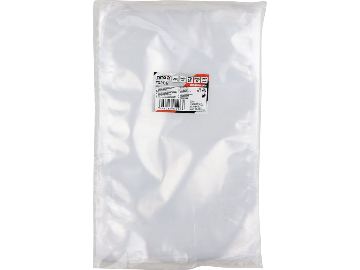 Zakken Voor Sous-Vide En Kamerverpakkingsmachines 200*300 70UM Pape Sv, 100 Stuks