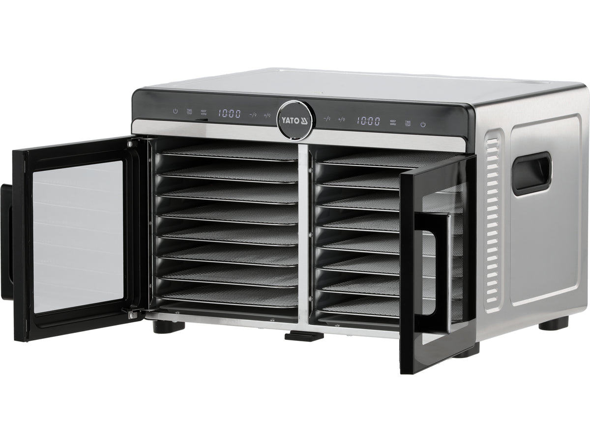 <h1>VOEDSELDROGER 16 SCHALEN VAN RVS, 1400W</h1>