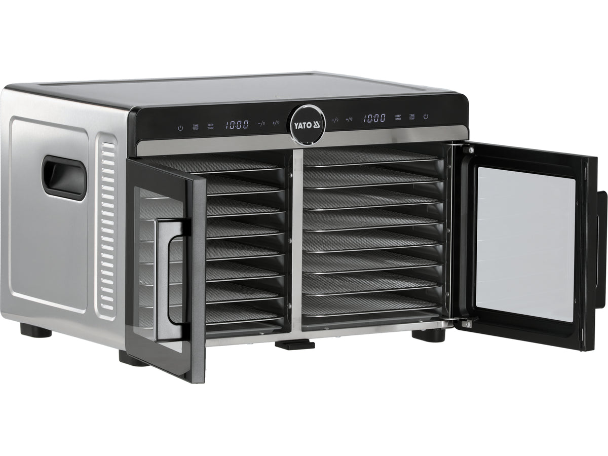 <h1>VOEDSELDROGER 16 SCHALEN VAN RVS, 1400W</h1>