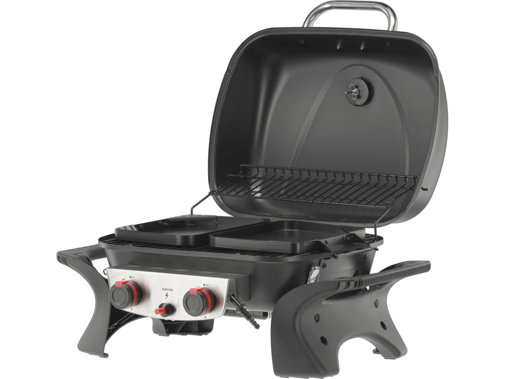 Yake Draagbare Gasgrill, 2 Branders, 5KW Yake
