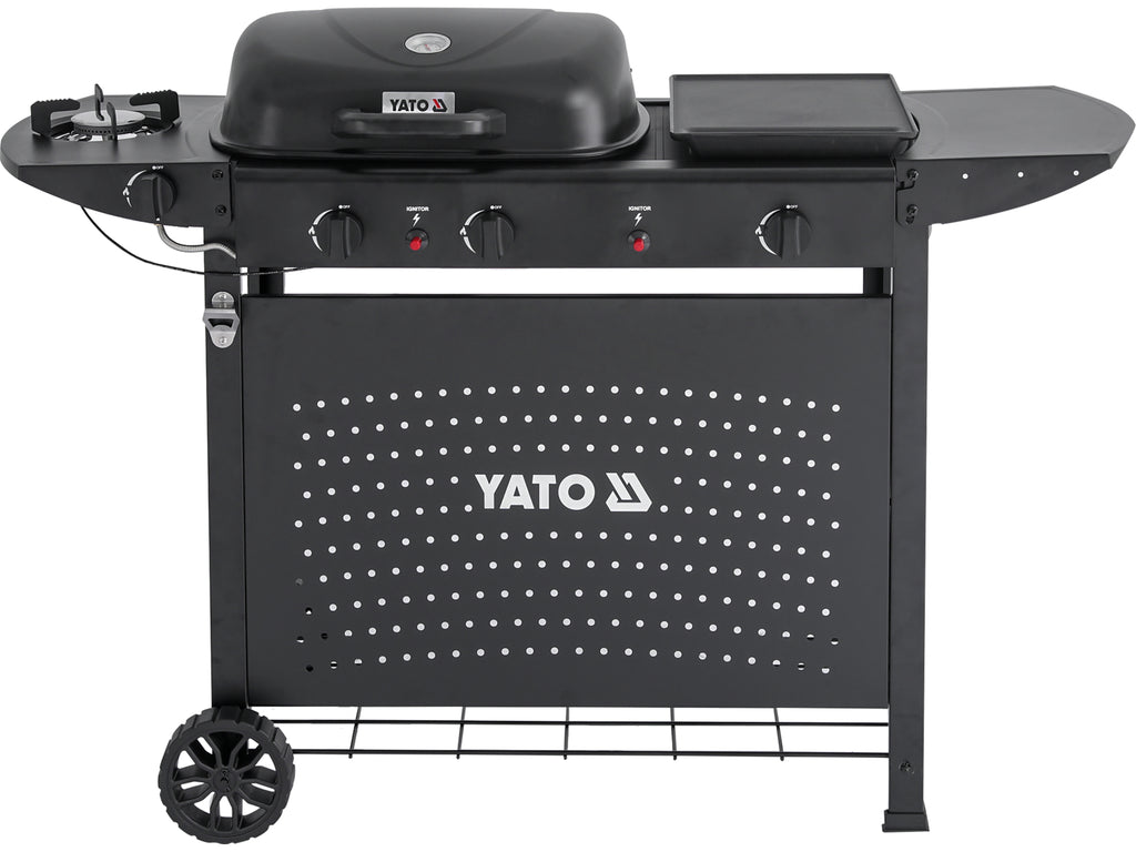 Asahi 2+2 Gasgrill, 5KW, 3IN1