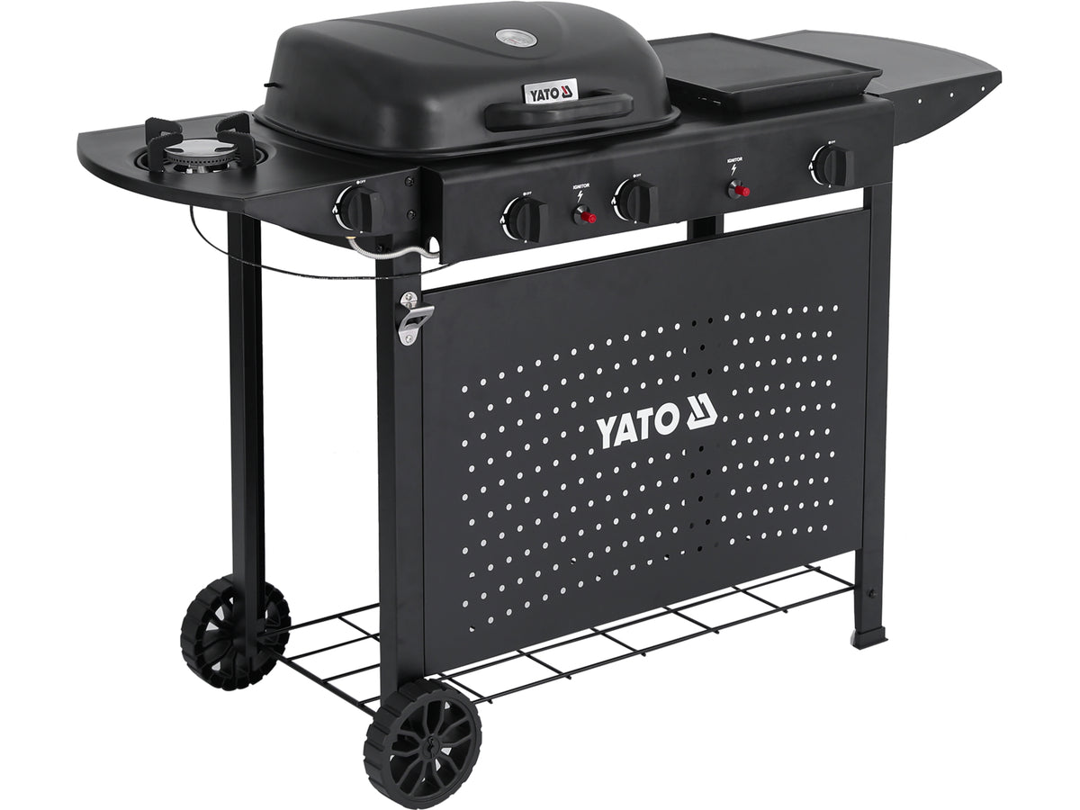 Asahi 2+2 Gasgrill, 5KW, 3IN1