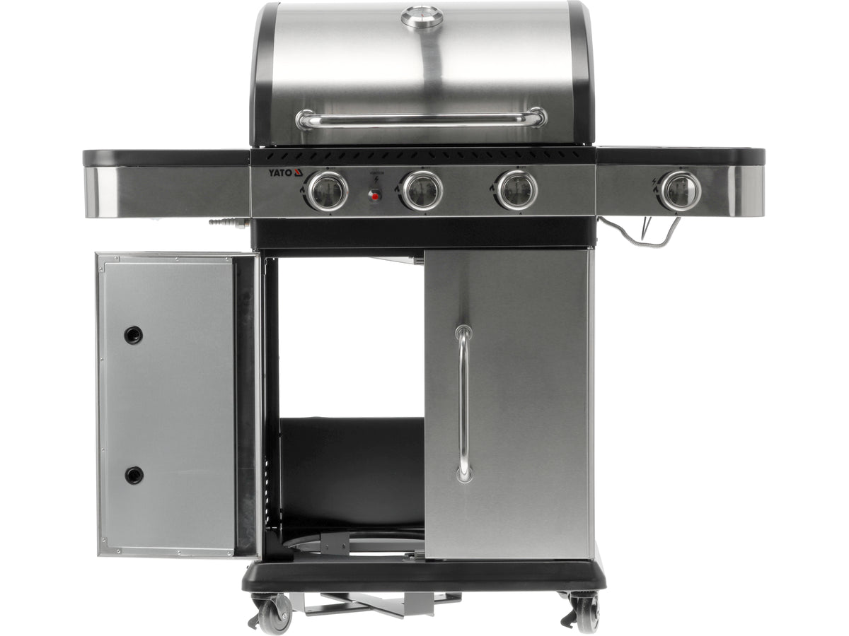 Zushi 3+1 Gasgrill, Roestvrij Staal 11,2KW