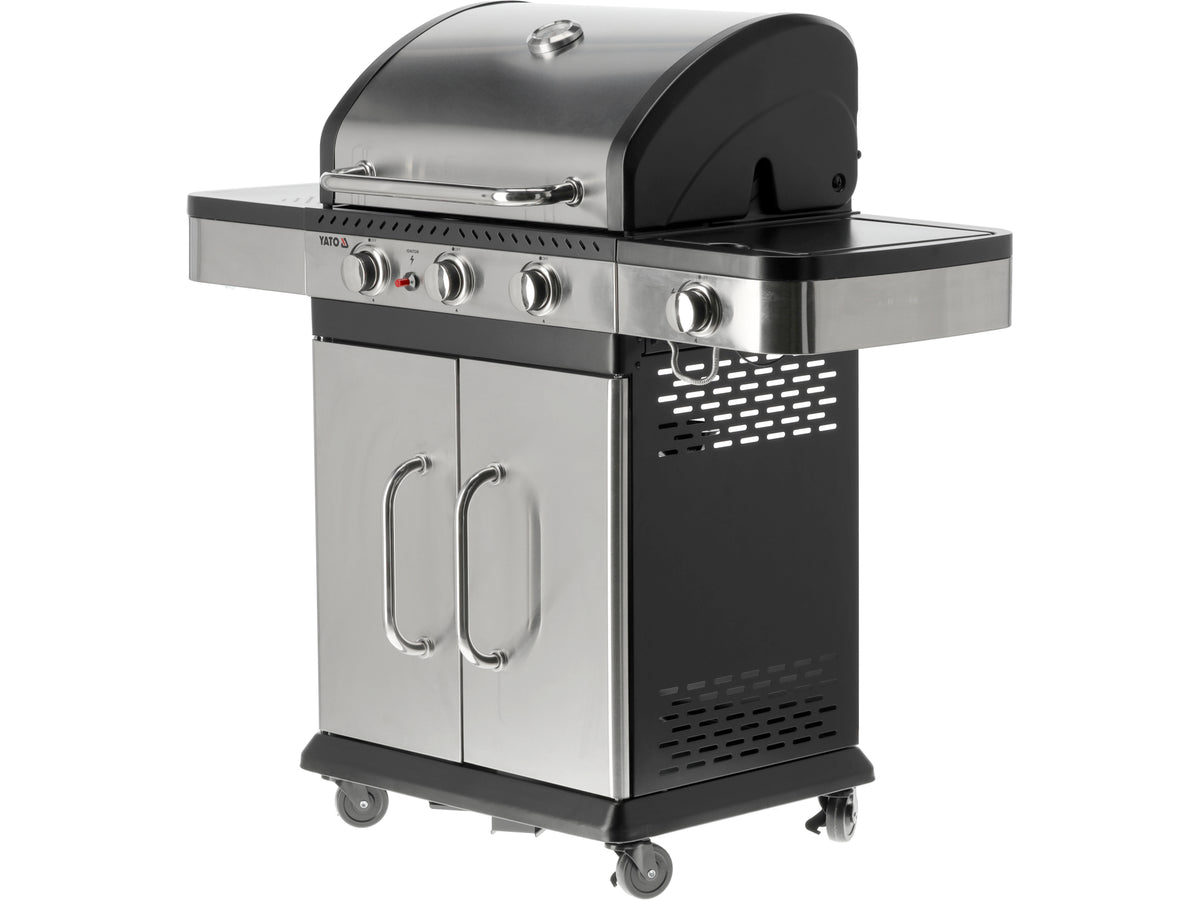Zushi 3+1 Gasgrill, Roestvrij Staal 11,2KW
