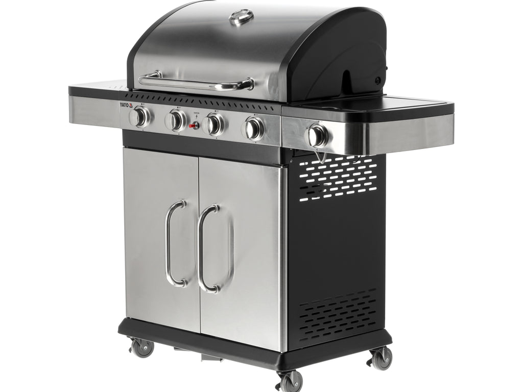 Zushi 4+1 Gasgrill, Roestvrij Staal 14,2KW