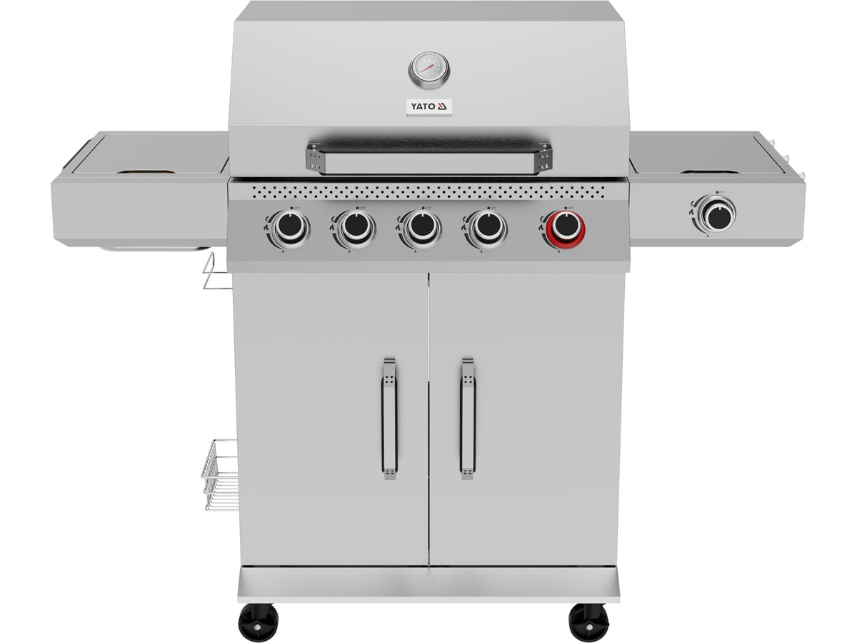 Gasgrill Yao 5+1 19KW Roestvrij Staal,