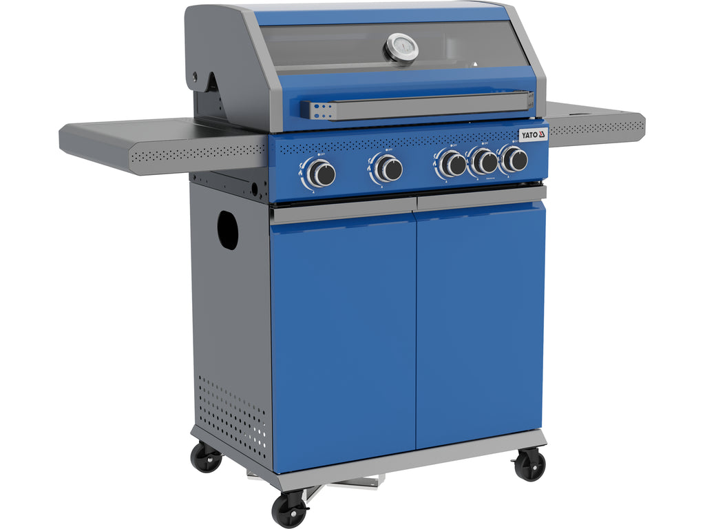 Gasgrill Itami 4+1, 14,5KW, Blauw