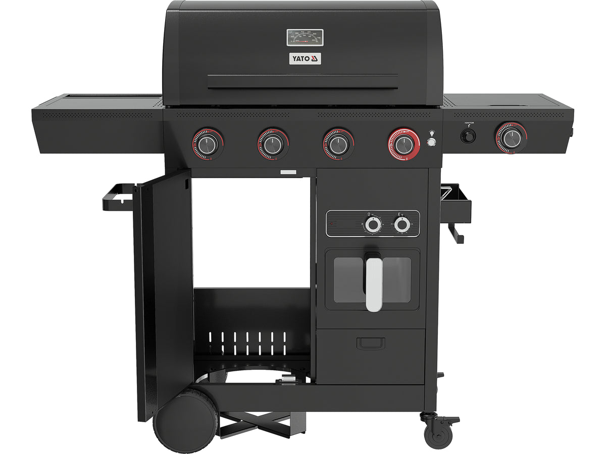 Grill Gas 4+1 Met Vetvrije Frituren, 16KW
