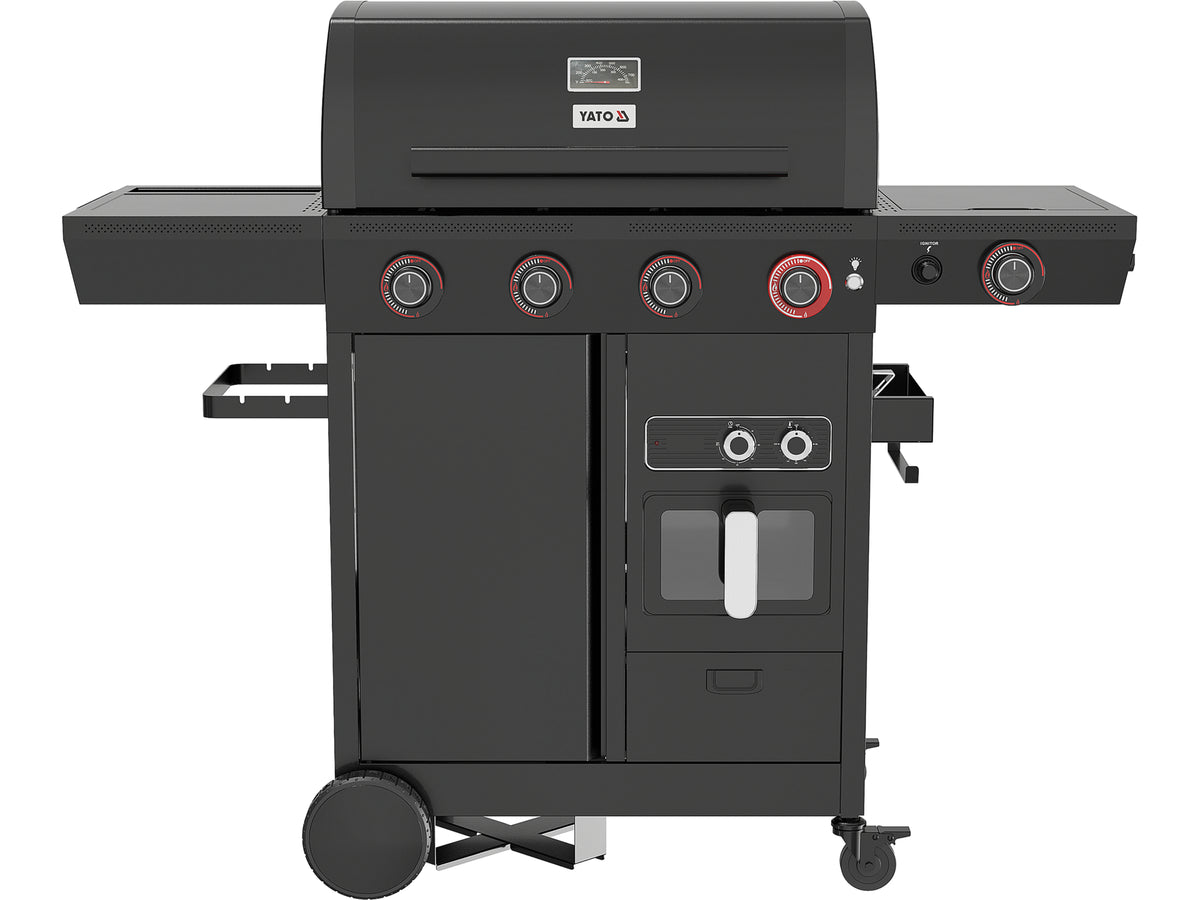 Grill Gas 4+1 Met Vetvrije Frituren, 16KW