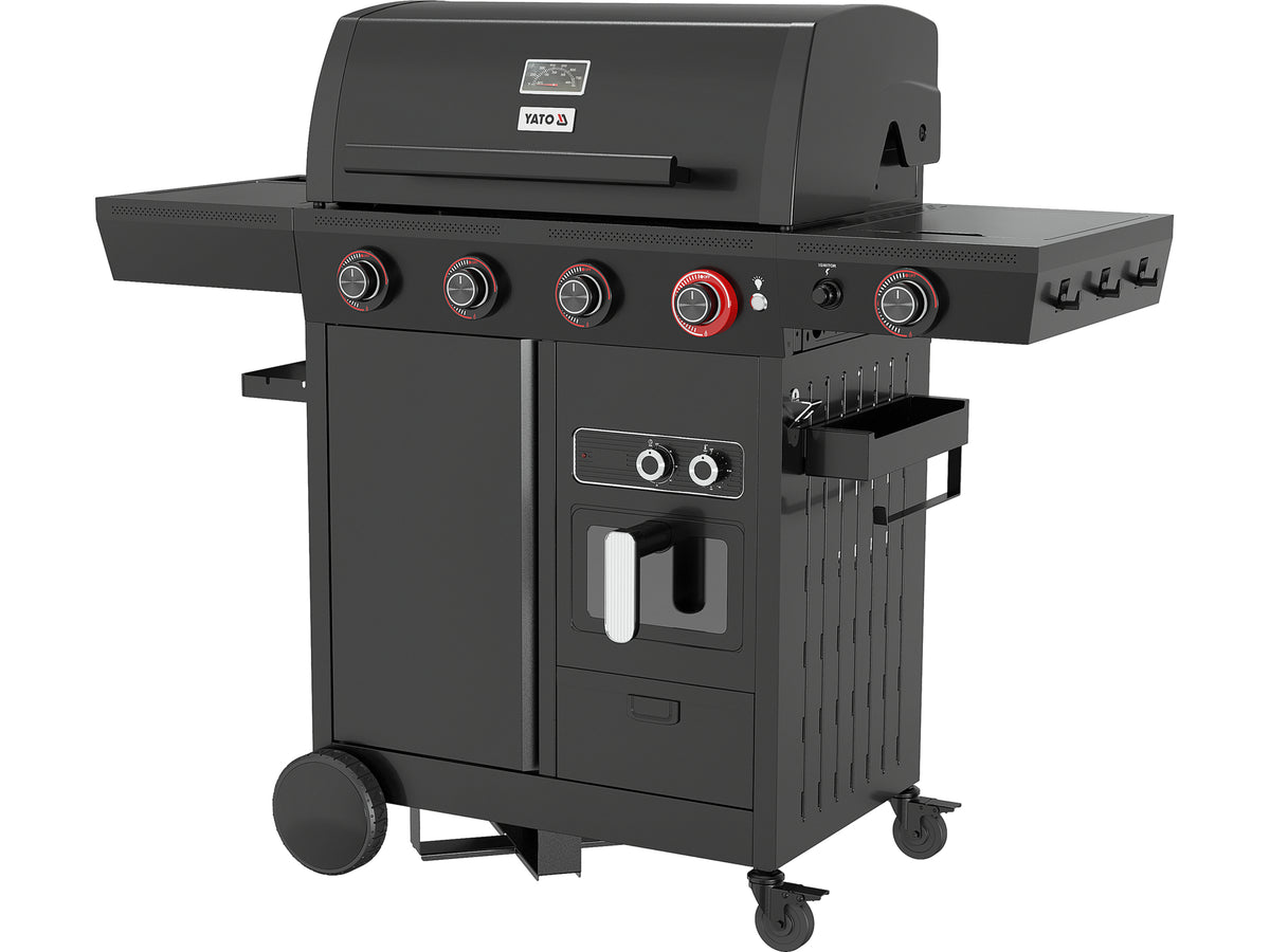 Grill Gas 4+1 Met Vetvrije Frituren, 16KW