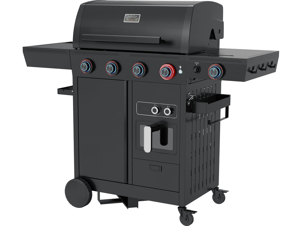 Grill Gas 4+1 Met Vetvrije Frituren, 16KW