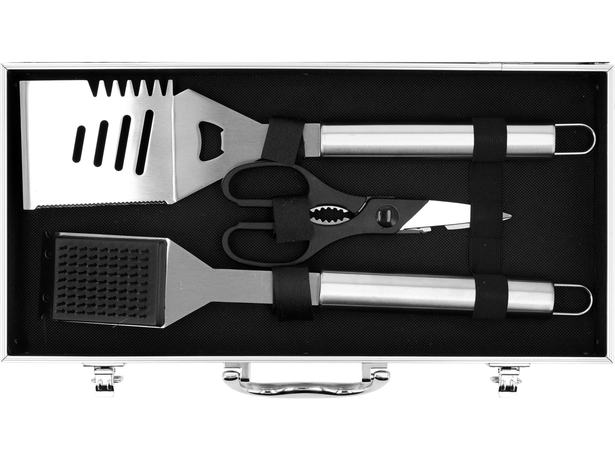 Grillset In Koffer, 7 Stuks, Rvs
