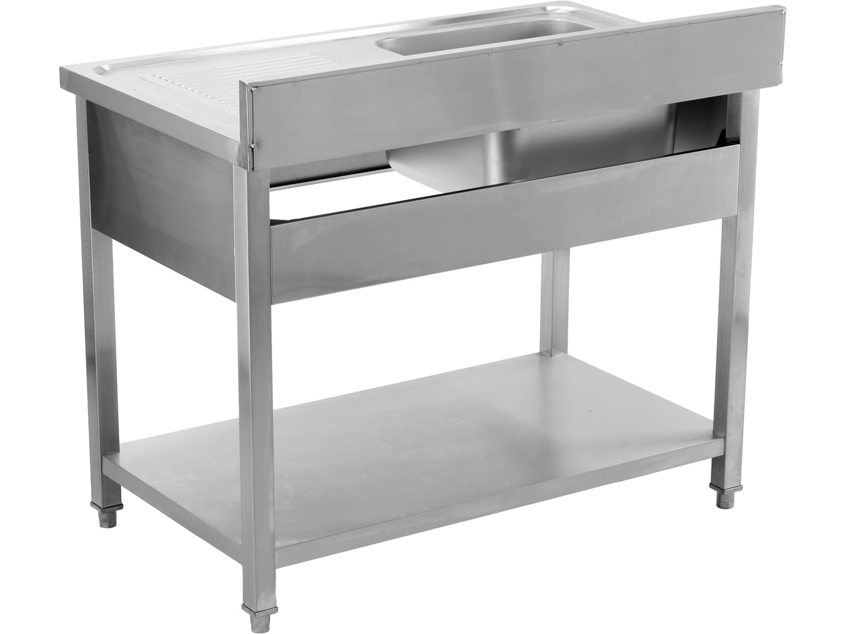Tafel Met Enkele Gootsteen 120X60 CM