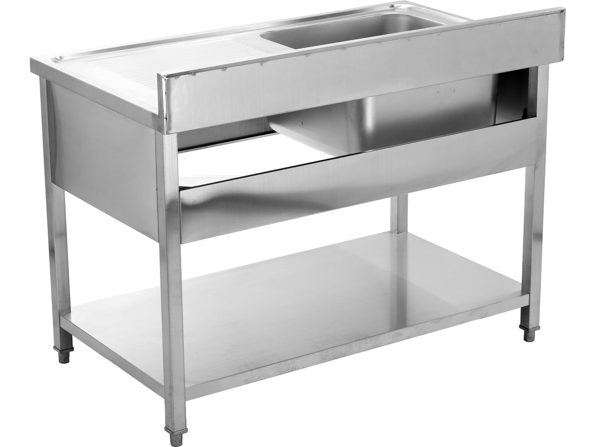 Tafel Met Enkele Gootsteen 120X70 CM