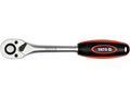 3/8'' Ratel Met Rechte Handvat, TPR Coating