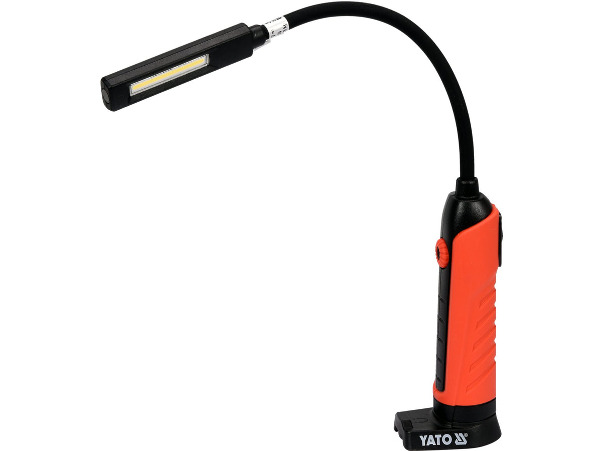 Cob Werkplaatslamp 500LM Flexibele Arm, Lichtverstelling, IP54, IK07, Pa6+Tpr
