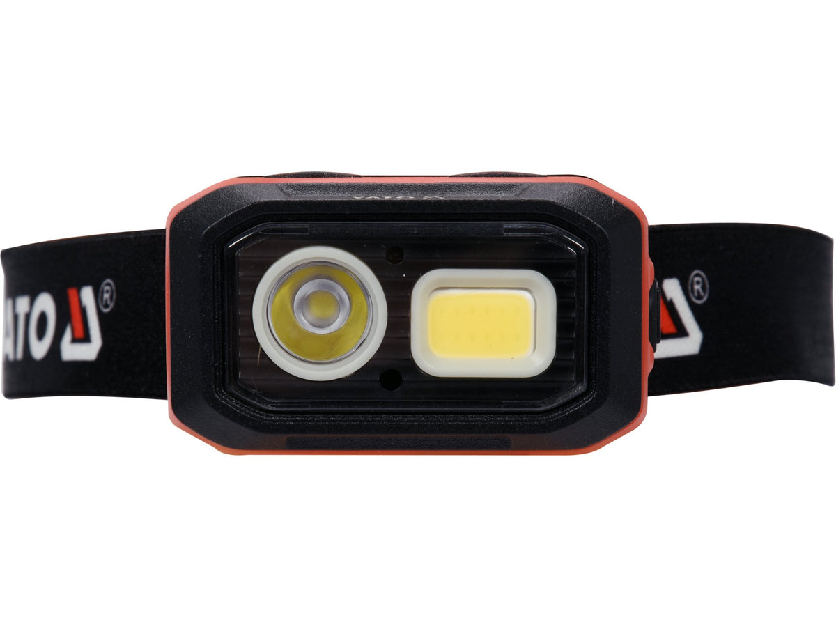 Hoofdlamp 500LM, Batterij/3xaaa, Bewegingssensor, LI-ION 3,7V 1000MAH, IP54, Continu Lichtaanpassing