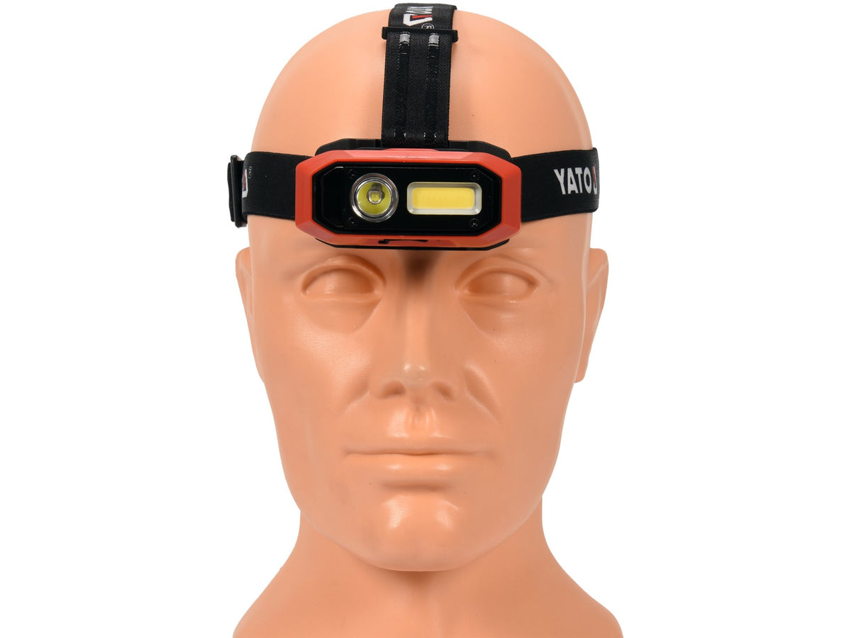 Hoofdlamp 800LM, Batterij, Bewegingssensor, LI-ION 3,7V 2200MAH, IP54, Continu Lichtaanpassing