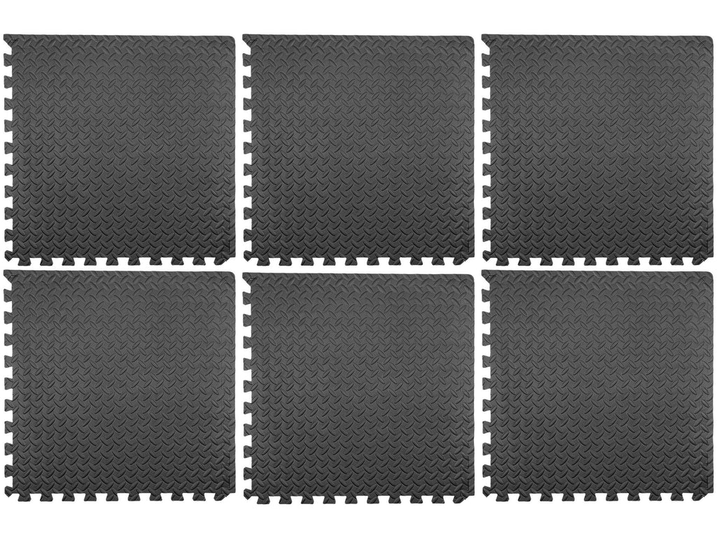 Workshop/Fitness Beschermmattenset. Inclusief 6 Stuks 60X60CM 12MM Dik