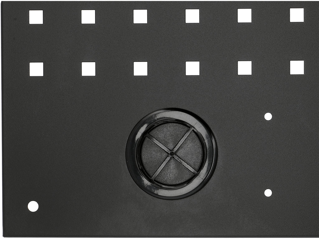 Perforated Panel For Tools With Pass-Through Hole
