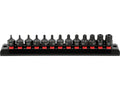 Set Van Korte Impact Doppelsleutels 3/8" 17MM Crmo 13 Elementen