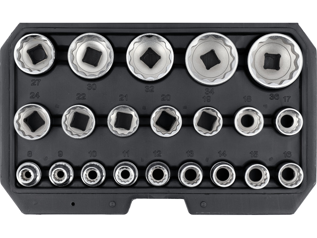 1/2" Dubbele-Punt Doppenset