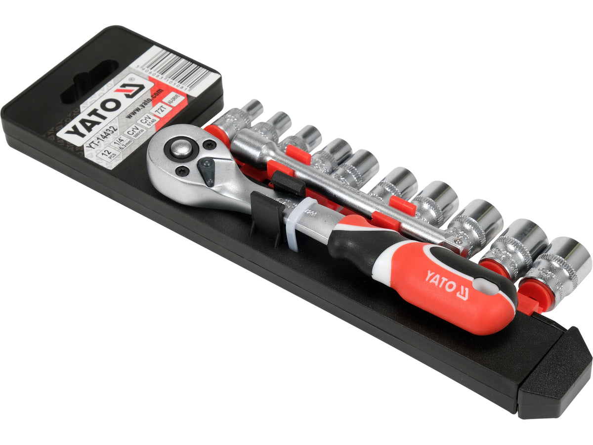 Set Doppen Met Toebehoren 1/4'', 12 Stuks