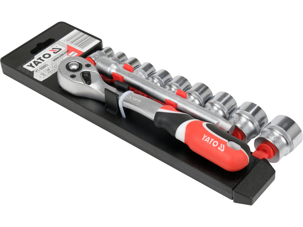 Set Doppen Met Accessoires 3/8'', 12 Stuks