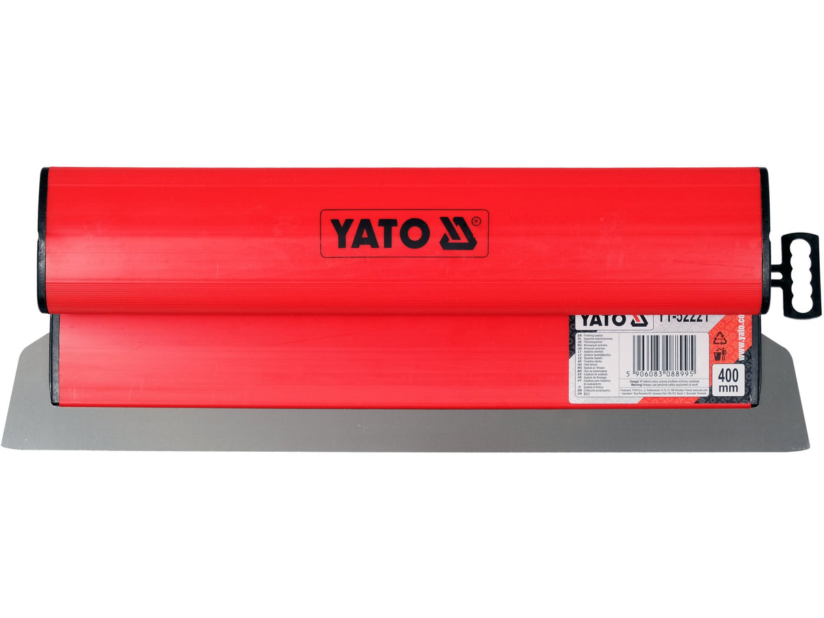 Plambesje, PVC Afwerkingsmes Met Vervangbaar Metalen Blad Voor Gipspads 400MM