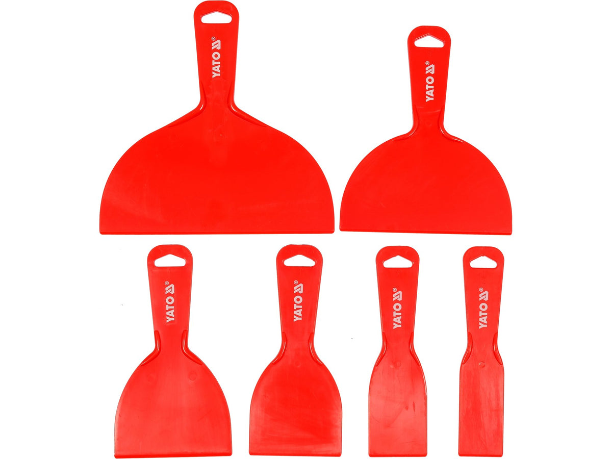 Schrapers, Kunststof Spatels, Set Van 6 Stuks.