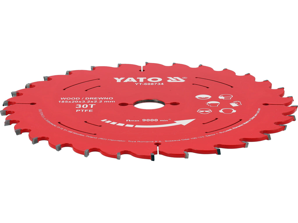 Tct Ptfe Schijf Voor Hout 185*20*30T