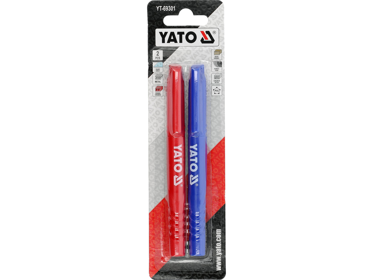 Markers Set Van 2 / Blauw-Rood