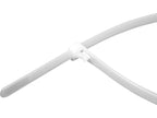 Kunststof Banden, 7,6X450MM, 50 St. Wit