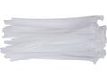 Kunststof Banden, Openbaar, 7,6X200MM, 50 St. Wit