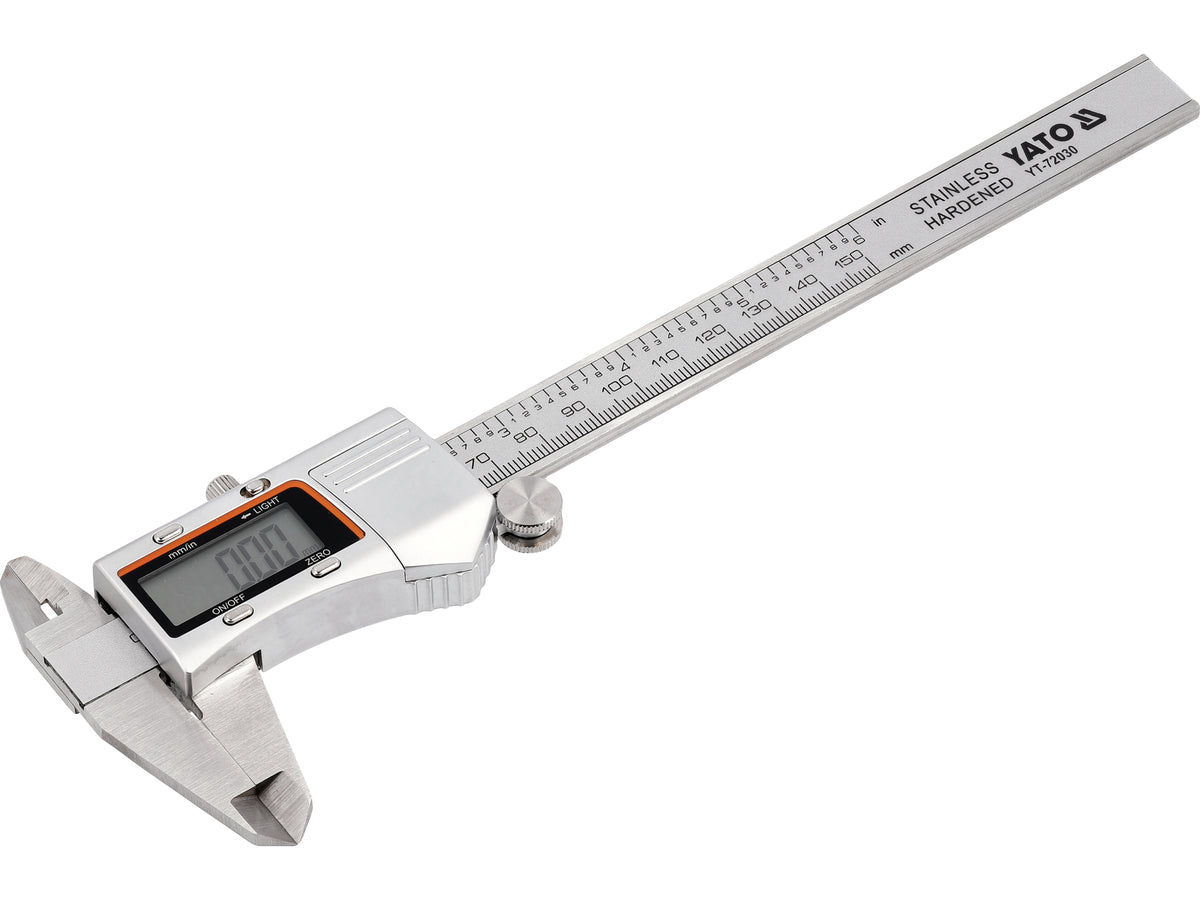 150 mm schuifmaat met verlicht scherm
