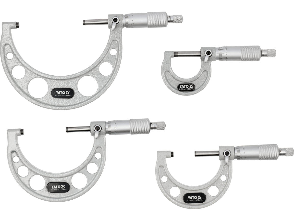 Set Van 4 Buitenmicrometers