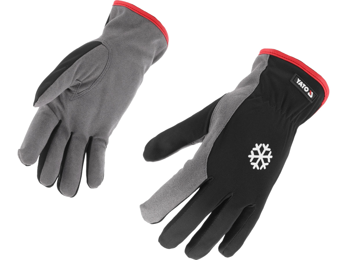 Werkhandschoenen, Warm, Synthetisch Leer, Maat 8