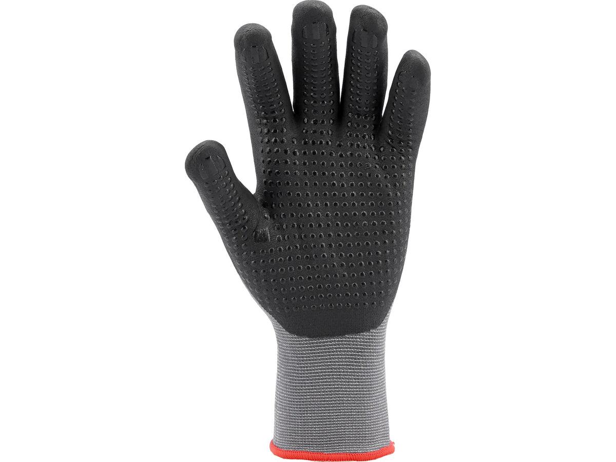 Beschermende Nylon Handschoenen Gecoat Met Geschuimd Nitril Met Anti-Slip Stippen Maat 8