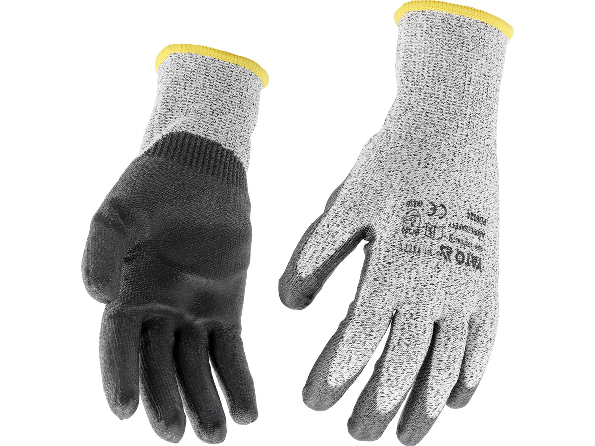 Hppe Anti-Snijbeveiligingshandschoenen, Zwart Pu Gecoat, Maat 10