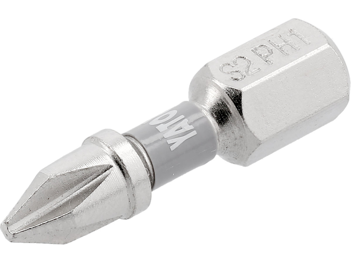 Bits 1/4''X25 MM PH1 2 Stuks Ni