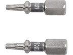 Bits 1/4''X25 MM T10 2 Stuks Ni