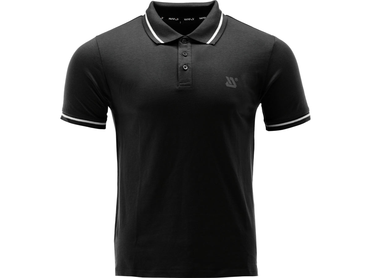 Zacht Poloshirt, Zwart, Maat. L
