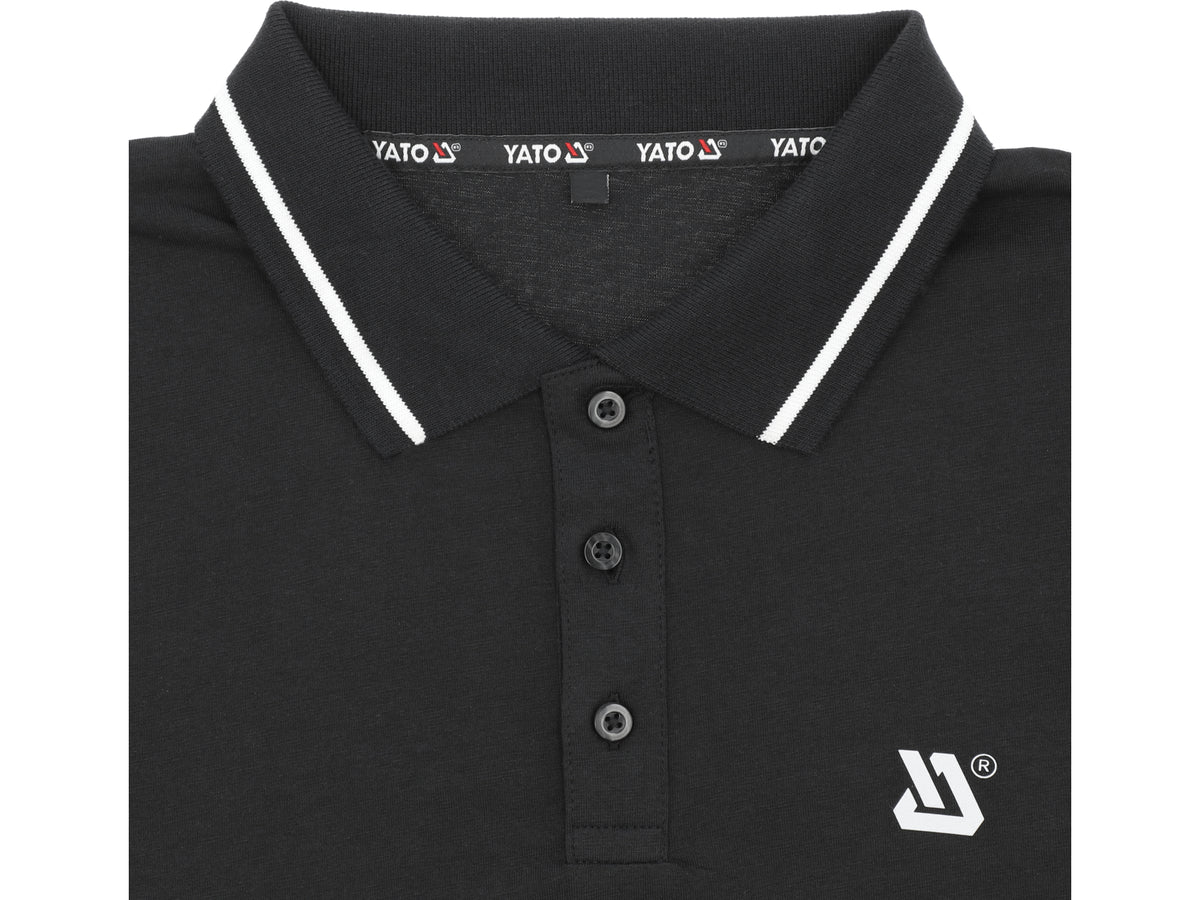 Zacht Poloshirt, Zwart, Maat. L